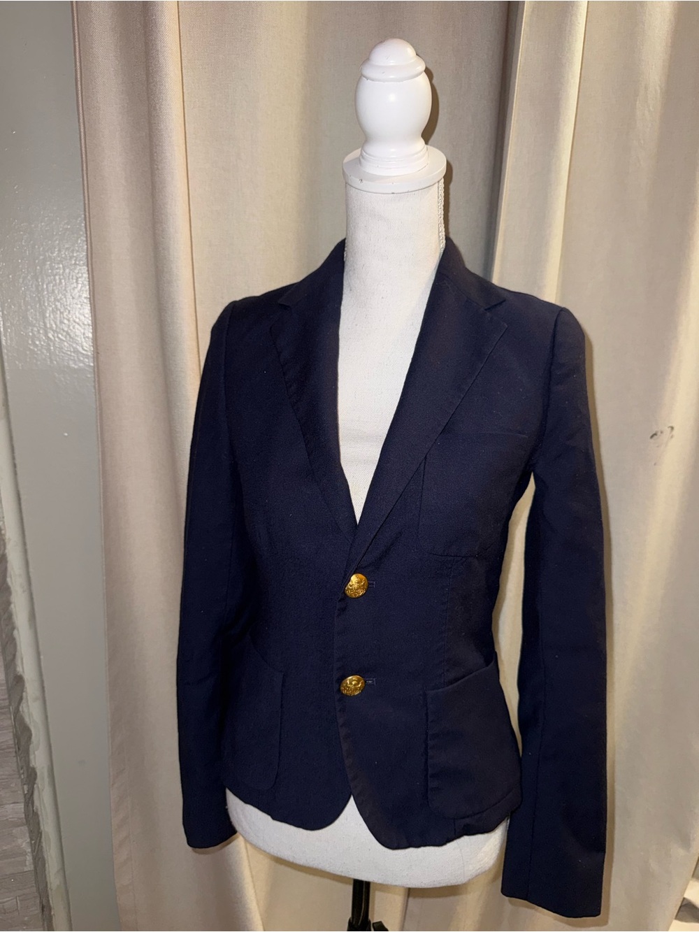 Ralph Lauren Navy Blazer with Gold Buttons